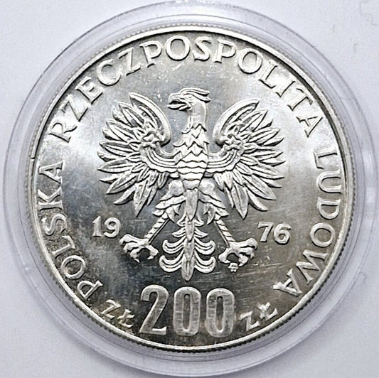 Moneta 200 zł Igrzyska XXI Olimpiady Ag 1976