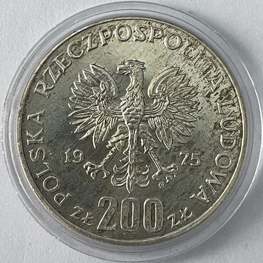 Moneta 200 zł XXX rocznica zwycięstwa nad faszyzmem 1975