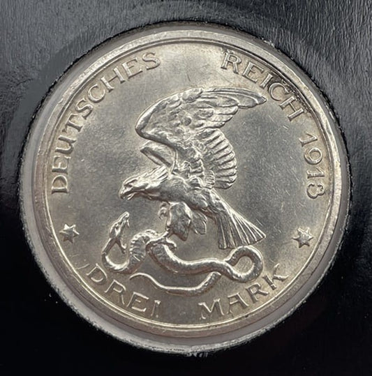 Moneta 3 marki 1913 Wilhelm II Prusy