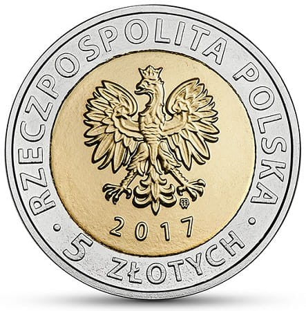 Moneta 5 zł Kaplica Trójcy Świętej na Zamku w Lublinie 2017