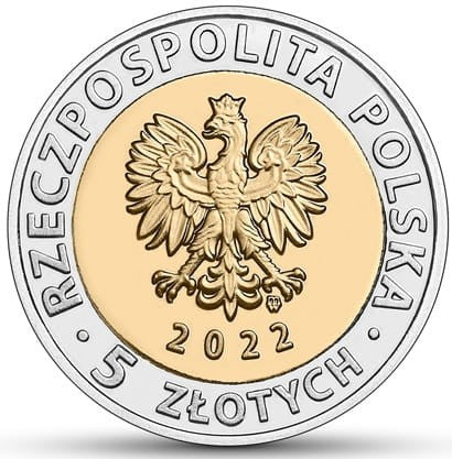 Moneta 5 zł klasztor na Świętym Krzyżu 2022
