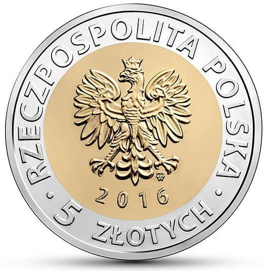 Moneta 5 zł Księży Młyn w Łodzi 2016