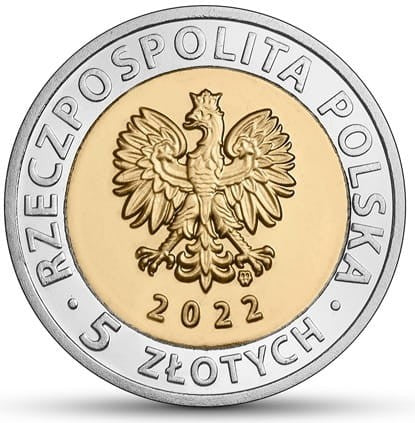 Moneta 5 zł zamek w Mosznej 2022