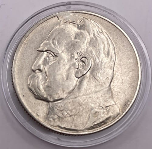 Moneta 5 złotych 1934 r. Józef Piłsudski Orzeł strzelecki stan 2