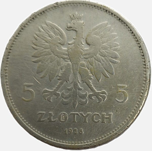 Moneta 5 złotych Nike 1928