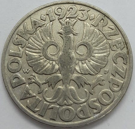 Moneta 50 groszy 1923 r. /3