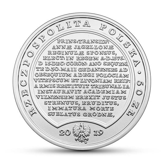 Moneta 50 zł Stefan Batory 2019