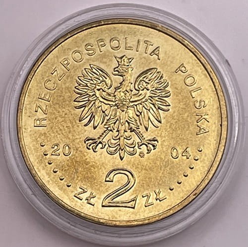 Moneta 2 zł Dzieje złotego 2004