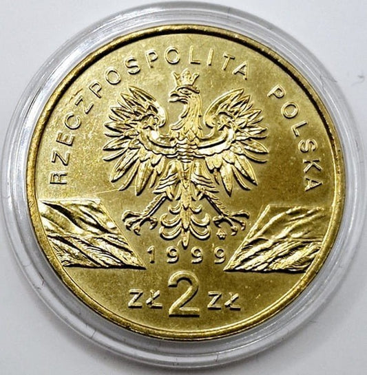 Moneta 2 zł Wilk 1999