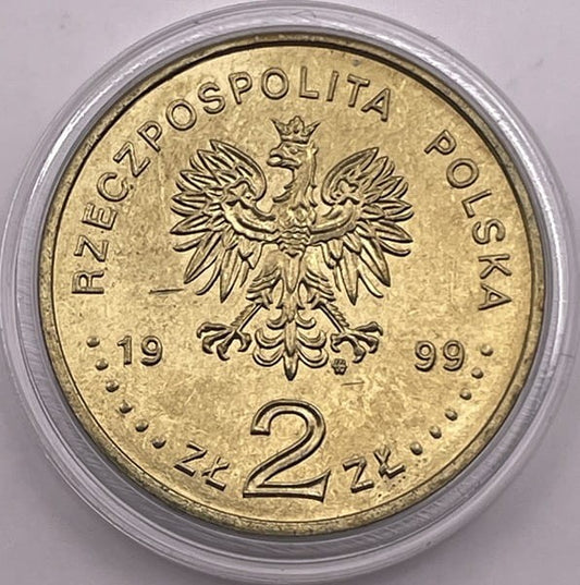 Moneta 2 zł Wstąpienie Polski do NATO 1999