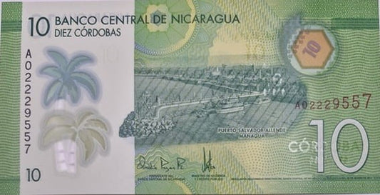 Nikaragua banknot 10 cordobas 2014