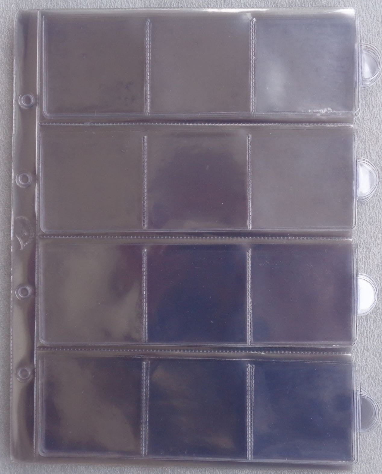 Strona B5 segregator na 12 Monet wsuwane Kolekcjoner