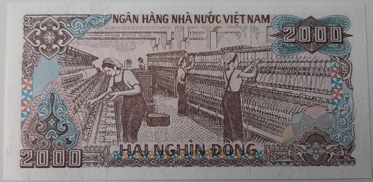 Wietnam banknot 2000 dong 1988 UNC