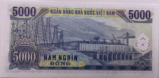Wietnam banknot 5000 dong 1991 UNC