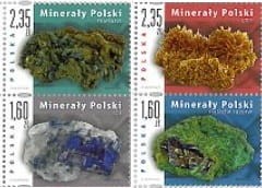 Koperty FDC Zestaw 4 Minerały Polski 2013