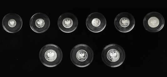 Zestaw miniatury polskich monet 2009 Ag 500 szt nakład