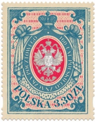Koperta FDC 160 lat polskiego znaczka pocztowego 2020