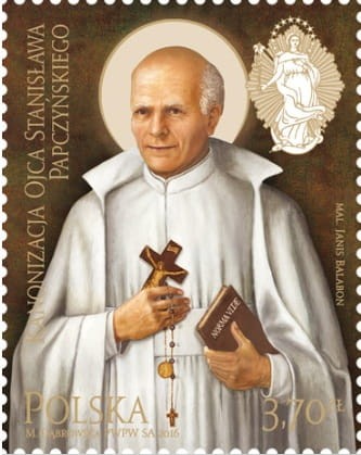 Koperta FDC kanonizacja ojca Stanisława Papczyńskiego 2016