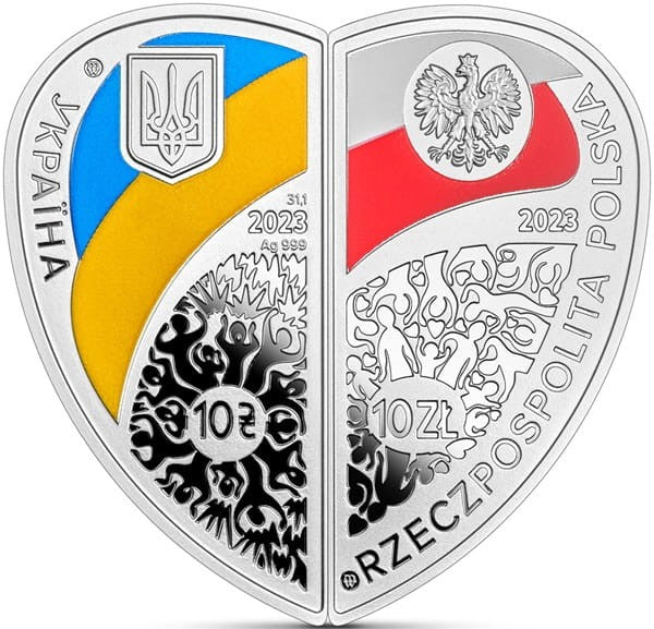 Moneta 10 zł Przyjaźń i braterstwo 2023