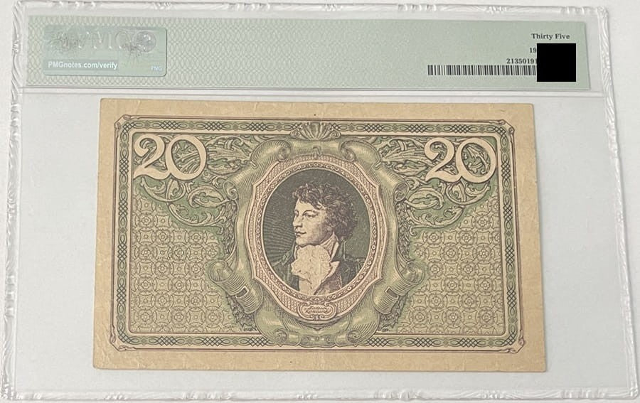Banknot 20 marek 1919 r. PMG 35