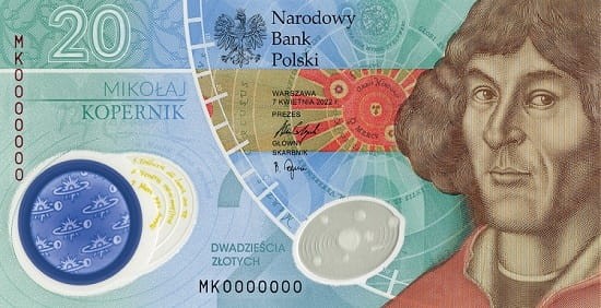 Banknot 20 zł Mikołaj Kopernik 2023