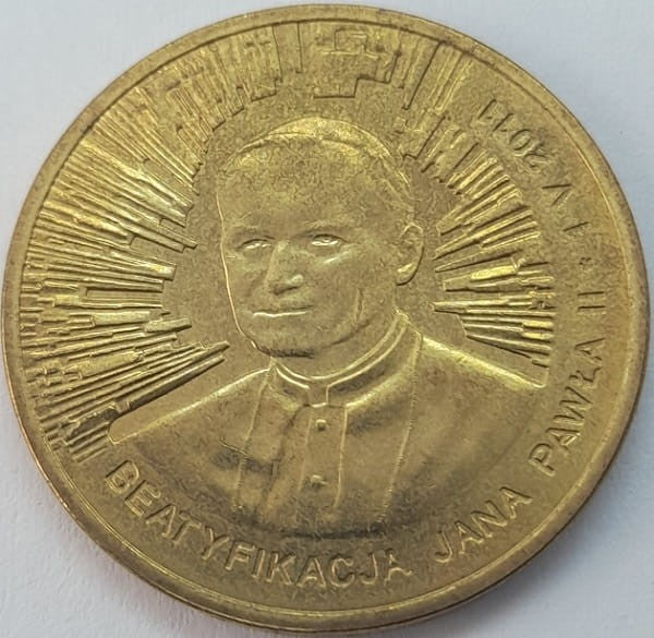 Moneta 2 zł beatyfikacja Jana Pawła II 2011