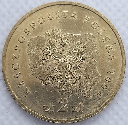 Moneta 2 zł Województwo Dolnośląskie 2004