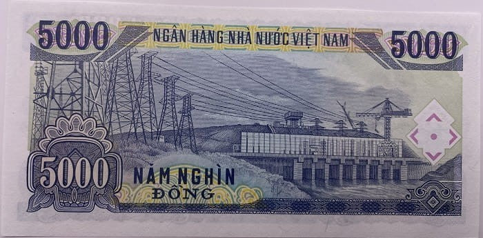 Wietnam banknot 5000 dong 1991 UNC